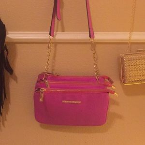 Hot Pink Micheal Kors (crossbody purse).